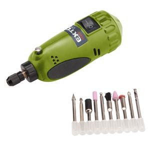 404121 EXTOL Craft Mini Taladro/<span class=keywords><strong>Amoladora</strong></span> Eléctrica de 22 Piezas con Superficies de Goma y Transformador en un Práctico Maletín de Plástico - Product Image 2