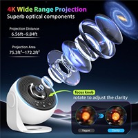 Lampe de chevet LED USB Globe 13-en-1, projecteur de lumière galaxie et étoiles, lumière blanche chaude, décoration de chambre, alimentation secteur