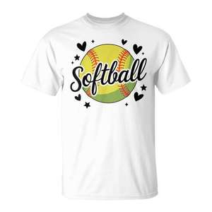 Camiseta para niñas de softbol, linda, juvenil, para jugadoras de lanzamiento rápido - Product Image 1
