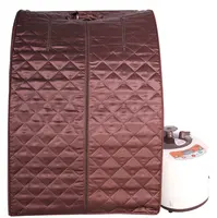 Inflatable Sauna 2.0L Portable Sauna Uap Mandi Menurunkan Berat Badan Detox Terapi Uap Kabin Shower Hammam SPA