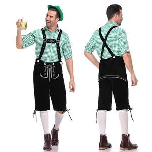 Halloween Kostüm Dreifarbiges kariertes Hemd Oktoberfest Kostüm für Männer