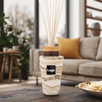 Vente chaude Logo Personnalisé Diffuseur D'arôme À La Main En Céramique Huile Essentielle Porcelaine Parfum Bougie Parfumée Bouteille Écologique