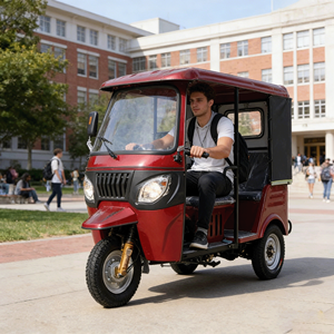 Taxi : Soulagez vos soucis – Moto-taxi avec <span class=keywords><strong>side</strong></span>-<span class=keywords><strong>car</strong></span>, carrosserie fermée, 6 passagers, moteur à essence - Product Image 3