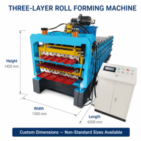 Fabricant de machines de formage à froid de tôles de toiture en acier métallique à trois couches émaillées