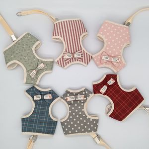 Harnais réglables économiques pour petits chiens Pinscher Yorkshire Mascotas, ensemble de harnais et de laisse pour chiots en gros - Product Image 2