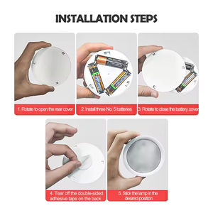 Nueva Mini Lámpara LED Multicolor con Control Remoto, Funciona con Pilas AAA, Luz Nocturna para Armario y Dormitorio - Product Image 2