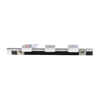 Barre de prises murale en alliage d'aluminium pour bureau, 2 prises CA, indice IP54, 13A, 60cm, avec ports USB et rallonge