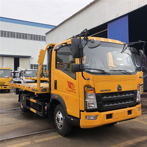 รถยก SINOTRUK HOWO 4x2 ยูโร 3 เครื่องยนต์ดีเซลใหม่ เกียร์ธรรมดา รถกู้ภัยบนถนน รถลากหนัก รถยกพื้นเรียบ สำหรับขาย - Product Image 1