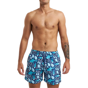 2024 sur mesure hommes de haute qualité Fitness décontracté motif solide Shorts de bain 100% Polyester taille élastique cordon haute rue - Product Image 1