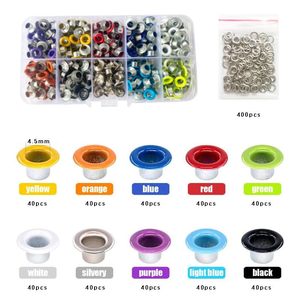 400 <b>Sets</b> of 11 Colors 5mm Eyelet Hole <b>Punch</b> Plier Installation Tools Pliers <b>Set</b> DIY Crafts Sewing Kits Industrial Steel Cloth - Product Image 6