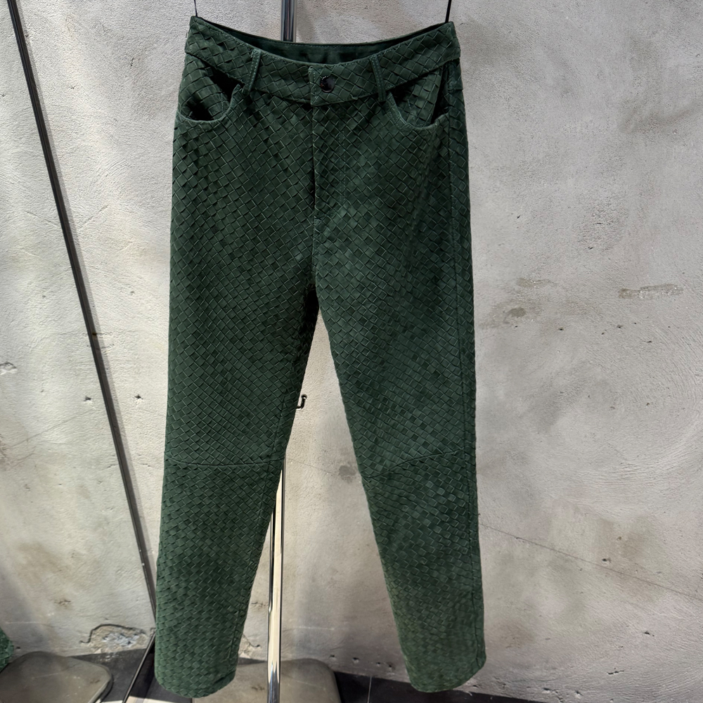 Green suede