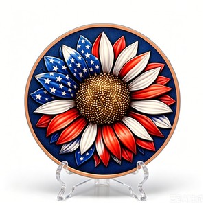 Op maat gemaakte 65 mm 5 oz 999 puur koperen herdenkingsmedaille VRIJHEID BLOEMEN gekleurd 5 oz koper rond, 3D gegraveerd souvenirbadge - Product Image 1