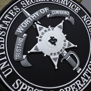 Высокое качество ПВХ 3D Резиновый патч значок тактический жилет флаг США кошка с крючком патч - Product Image 3