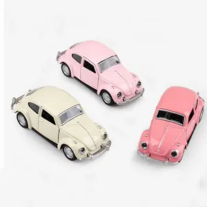 Üst düzey ürünler 2023 hafif Metal geri çekin oyuncak araçlar Model araba 1:36 ölçekli Mini Beetle sevimli döküm araba