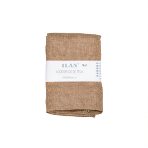 Tela con Aspecto de Lino Ilan, 80x100cm, Marrón, Textil Decorativo para el Hogar - Product Image 2