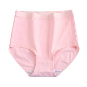 Bragas de algodón orgánico de talle alto, glúteos levantados, Color sólido para <span class=keywords><strong>mujer</strong></span>, ropa interior <span class=keywords><strong>normal</strong></span> de talla grande sin costuras - Product Image 6