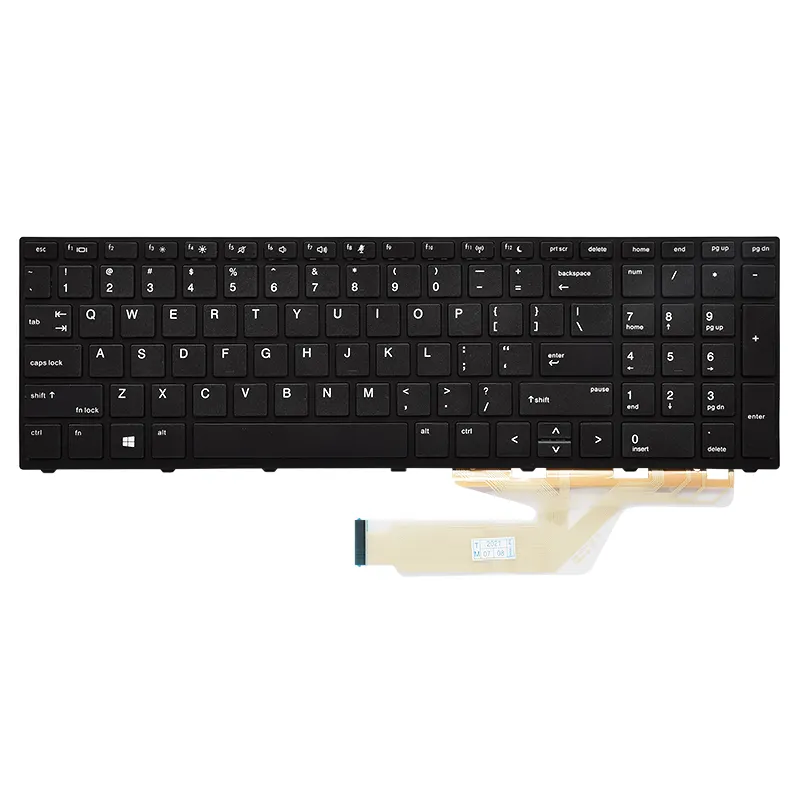 Auf Lager heiß Bestseller heißer Verkauf Fabrik Großhandel ProBook 450 G5 455 G5 470 G5 US Layout Black Frame Laptop Tastatur für HP
