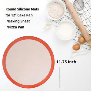Tappetini da Forno in Silicone da 12 Pollici, Teglia per Pizza Grande, Tappetino per Impasto/Torta, Griglia <span class=keywords><strong>XL</strong></span> per <span class=keywords><strong>Friggitrice</strong></span> <span class=keywords><strong>ad</strong></span> <span class=keywords><strong>Aria</strong></span>/Raffreddamento/Microonde, Antiaderente per Alimenti - Product Image 2