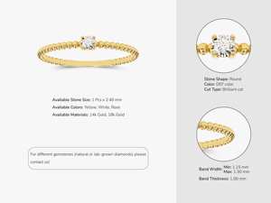 Bague élégante ronde en diamant Moissanite pour femmes bijoux de mariée en argent 925 de luxe bague de fiançailles fournisseur en gros - Product Image 5