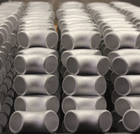 Raccord de tuyauterie en alliage d'aluminium 6061 6063 soudé bout à bout SCH80, coude à 45 degrés basse pression, surface anodisée lisse pour l'industrie électrique
