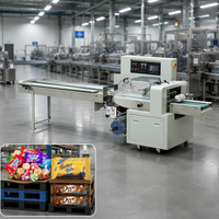 Machine à emballer horizontale d'oreiller Légumes Barre de chocolat Bonbons Snack Biscuits Cuillère Pièces de rechange Oreiller Emballage Machine à sceller