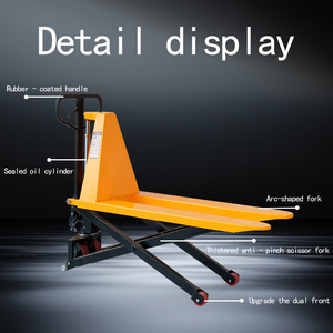 जिलिट हाई लिफ्ट हाइड्रोलिक पैलेट जैक 1 टन हाथ से संचालित कैंची लिफ्ट नए मैनुअल हाइड्रोलिक समायोज्य पैलेट ट्रक फोर्क लंबाई - Product Image 6