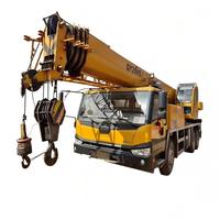 Grue de chantier SANY50T d'occasion certifiée, à faible consommation de carburant, avec moteur, pompe, commande de flèche et télécommande
