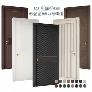 Porte intérieure insonorisée pré-assemblée noire à âme pleine, homologuée au Canada, finition moderne, résistance au feu 20 minutes, porte en polymère pour appartement - Product Image 6