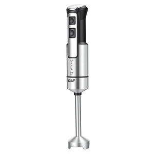 Mixeur Plongeant RAF 400W R.3030 en Acier Inoxydable, 4 Lames, 28000 tr/min, Démarrage Rapide, Nettoyage Facile, pour Cuisine - Product Image 2