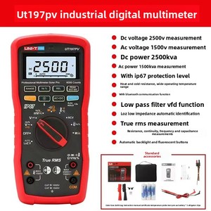 Multímetro Digital Industrial para Minería Uni-Trend UT197PV DC 2500V, Especial para Voltaje Fotovoltaico, con Certificación IP67 y True RMS - Product Image 6