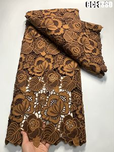 Encaje Soluble en agua suave de alta calidad, el más nuevo cordón grande de encaje Aso Ebi, tela elegante y cómoda para mujeres nigerianas - Product Image 4