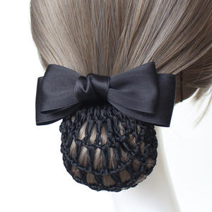 Filet <span class=keywords><strong>à</strong></span> cheveux professionnel ShanHai pour hôtesse de l'air, infirmière, femme de banque, avec nœud, accessoires pour cheveux, pince <span class=keywords><strong>à</strong></span> cheveux, serre-tête - Product Image 2