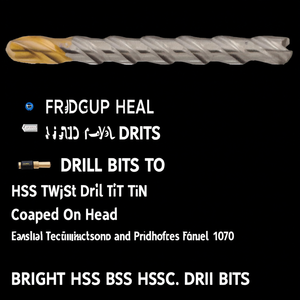 Broca helicoidal HSS con recubrimiento de TiN en la cabeza 1070 Bright HSS y brocas HSS Co - Product Image 3