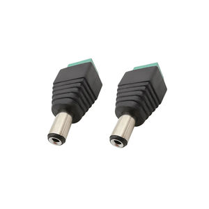 Adaptador de Plugue de Energia <span class=keywords><strong>DC</strong></span> 5.5MM X 2.1MM para Plugue Fêmea e Macho para Fita LED de Cor Única 5050 3528 5060 e Câmeras de CCTV - Product Image 2