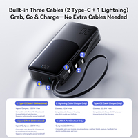Chargeur portable Joyroom à charge rapide 3 en 1 avec câble intégré 20000 mAh
