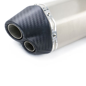 Nouveau pour moto 750, acier inoxydable, 51 mm, 60 mm, double échappement à glissière, système d'échappement arrière, silencieux - Product Image 4