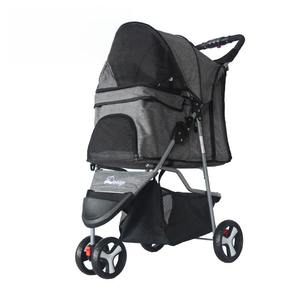 टेडी चिहुआहुआ कोर्गी के लिए पालतू स्टलर हल्के फोल्डेबल कुत्ते ट्रॉली छोटे कुत्तों के लिए 3-पहिया पालतू बिल्ली कार कुत्ते - Product Image 1