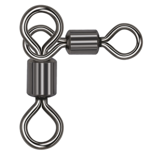 6/0-1/0 Pesca <span class=keywords><strong>Emerillon</strong></span> <span class=keywords><strong>Peche</strong></span> 3 voies pêche pivotant roulant Triangle Joint roulant émerillons connecteur de pêche accessoires de pêche - Product Image 1