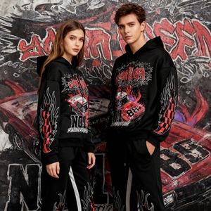 Conjunto Deportivo Personalizado para Hombre, Estilo Urbano, Sudadera con Capucha Extra Grande, Estampado Digital Completo, para Correr y Entrenar - Product Image 3