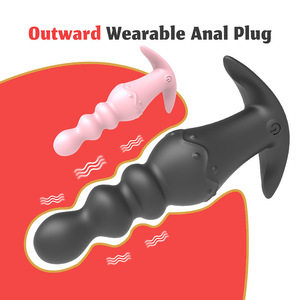 Wireless <b>Remote</b> <b>Control</b> Wearable Anal Beads Men Women Dual-Use Anal Plug <b>Vibrator</b> Massager Model Manufacturer Wholesale - Product Image 2