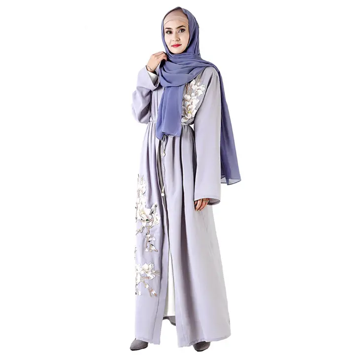 Abito lungo donna musulmano Abaya Dubai caftano islamico Jilbab Maxi Robe campione gratuito prezzo all'ingrosso adulti medio oriente supporto 1 pz