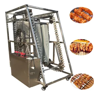 Máquina de fabricación de barbacoa eléctrica Kebab de Alemania Máquina de parrilla de barbacoa