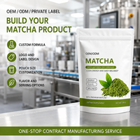 Poudre de Matcha du Fournisseur d'Usine avec Thé Vert Premium, Portion de 10g dans une Pochette Refermable de 300g pour le Bien-être Quotidien