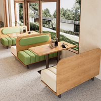 Ensemble de mobilier de style nordique moderne pour hôtel commercial, salle de sport, café, restaurant, cuisine, école – Table et chaise en bois pour loisirs individuels
