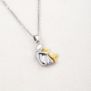 <span class=keywords><strong>Collana</strong></span> di moda Unisex <span class=keywords><strong>con</strong></span> stile Punk carina bambina e cucciolo ciondolo in lega per animali domestici catena regalo per donne e amanti dei cani - Product Image 5