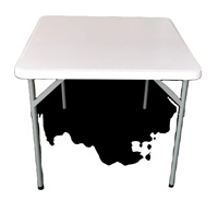 Table d'extérieur pliable moderne en plastique de 1,2 m, légère et résistante aux intempéries, mobilier de jardin pour parcs, écoles et hôpitaux