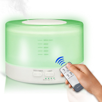 Diffuseur d'arôme d'air pour le bureau, appareil silencieux à air ultrasonique de 500ml, avec 7 couleurs de led, aromathérapie, portable, prix d'usine