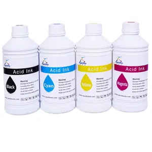 Acid Digital Inks Specific For Direct Printing On Silk, Polyamide And Wool