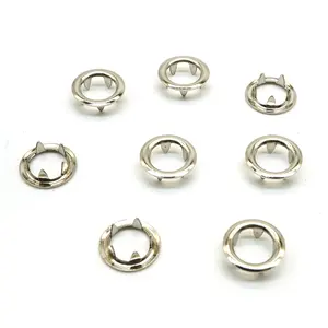 Fabrikant Groothandel Zilver Antiek Zilver Antiek Messing Prong Drukknop Schattige Snap Ring Knop Voor Baby