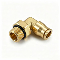 Conector de Codo Macho DOT PLC de Latón para Tubo de 1/2" X M16-1.5 |   Pieza de Repuesto de Alta Resistencia